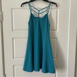 Express Teal Mini Dress With Spaghetti Straps Size Small